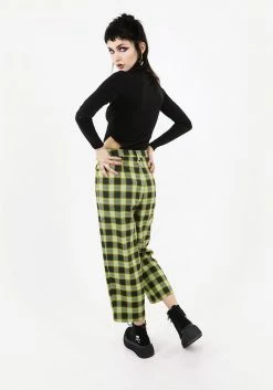 LVT1 Bottoms LOUVERS TAILORED CROP TROUSER