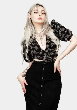 LVT1 CABERNET SUEDE MIDI SKIRT