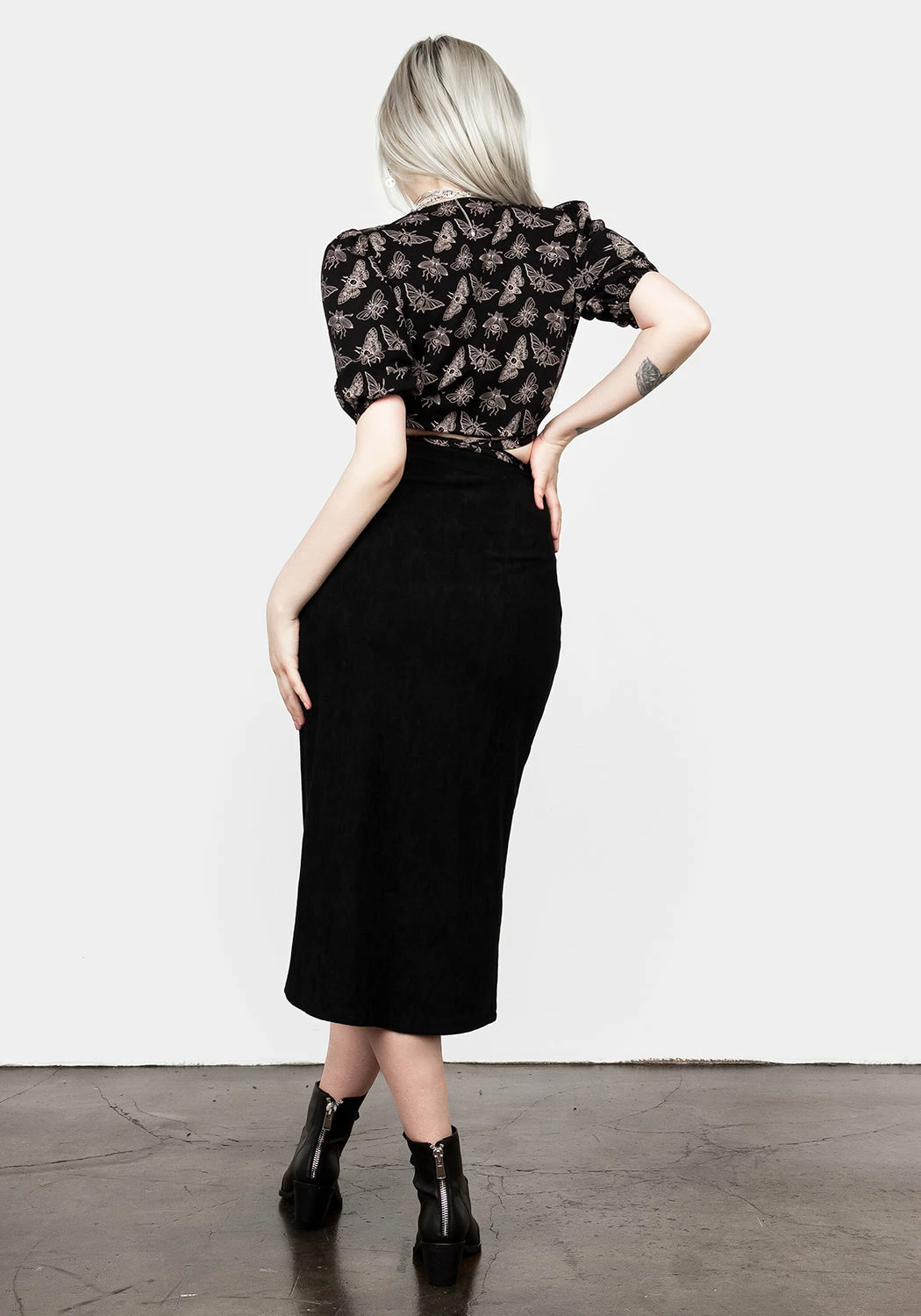 LVT1 CABERNET SUEDE MIDI SKIRT 5 LVT1 CABERNET SUEDE MIDI SKIRT