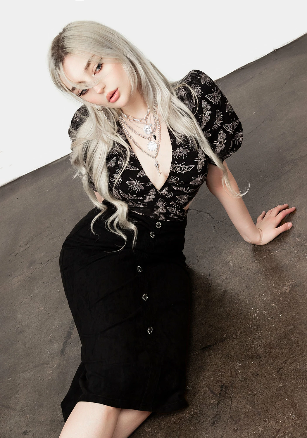 LVT1 CABERNET SUEDE MIDI SKIRT 6 LVT1 CABERNET SUEDE MIDI SKIRT