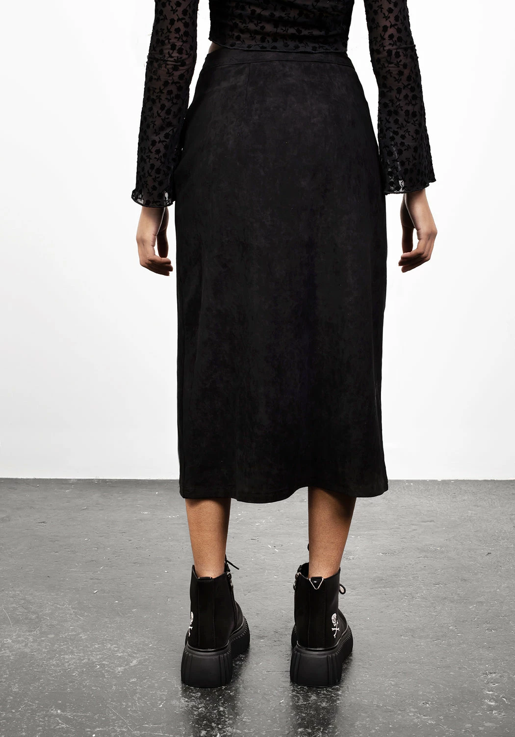 LVT1 CABERNET SUEDE MIDI SKIRT 9 LVT1 CABERNET SUEDE MIDI SKIRT