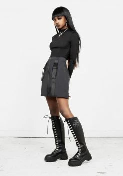 LVT1 Bottoms Lori A-Line Cargo Skirt