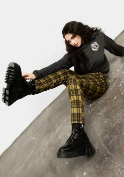 LVT1 Albertine Skinny Check Trousers
