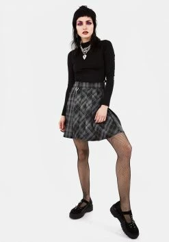LVT1 SUNNYDALE CHECK MINI SKIRT