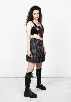 LVT1 SUNNYDALE CHECK MINI SKIRT