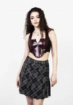 LVT1 SUNNYDALE CHECK MINI SKIRT