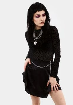 LVT1 Sad Poets Society TABULARASA MINI SKIRT WITH BELT CHAIN