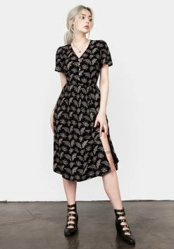 LVT1 MORTMOTH SHORT SLEEVE MIDI DRESS