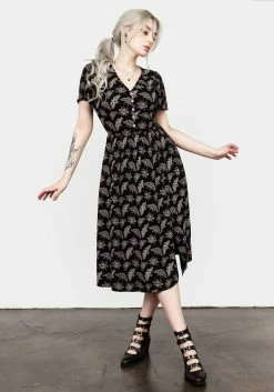 LVT1 MORTMOTH SHORT SLEEVE MIDI DRESS
