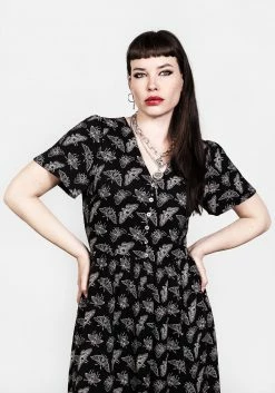 LVT1 MORTMOTH SHORT SLEEVE MIDI DRESS