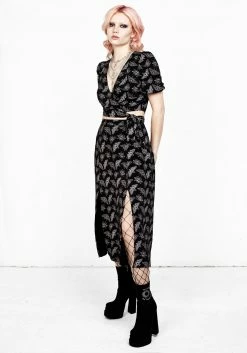 LVT1 MORTMOTH MIDI SKIRT WITH SPLITS Bottoms