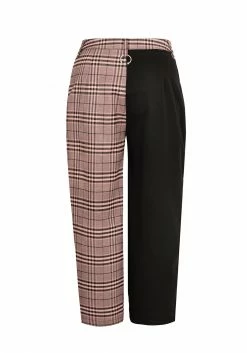 LVT1 Bottoms LOVEBUZZ SPLICED CROP TROUSERS