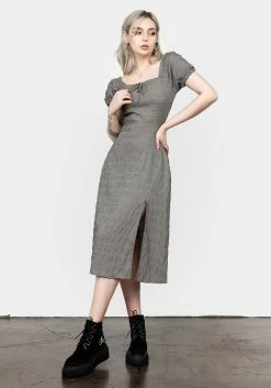 LVT1 ELVINA LACE UP MIDI DRESS Dresses