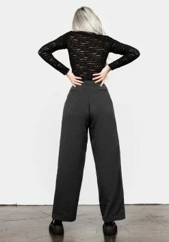 LVT1 Bottoms DANDY STRIPED TROUSERS WITH CHAIN