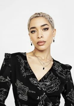 LVT1 Zodiac Crop Wrap Top