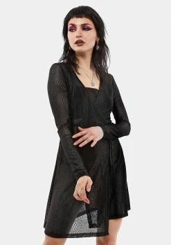 LVT1 AMORE SHEER WRAP DRESS Dresses