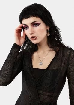 LVT1 AMORE SHEER WRAP DRESS Dresses