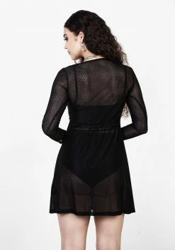 LVT1 AMORE SHEER WRAP DRESS Dresses