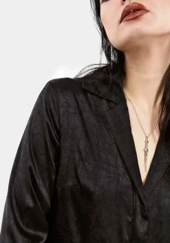 LVT1 CATHEDRA SATIN JACQUARD SHIRT Tops 19 LVT1 CATHEDRA SATIN JACQUARD SHIRT Tops