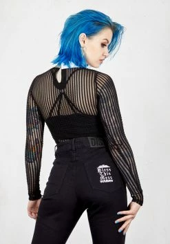 MET1 DIONYSUS CONTRAST COLLAR BODY Tops