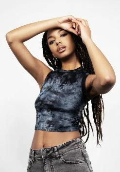 MET1 DRACONIC TIE DYE TANK TOP Tops