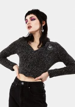 MET1 HILDEGARD EMBROIDERED KNIT CARDIGAN Knitwear