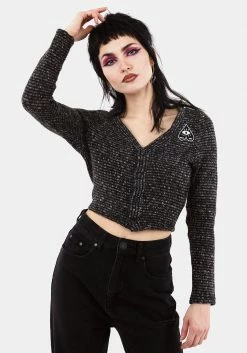 MET1 HILDEGARD EMBROIDERED KNIT CARDIGAN Knitwear