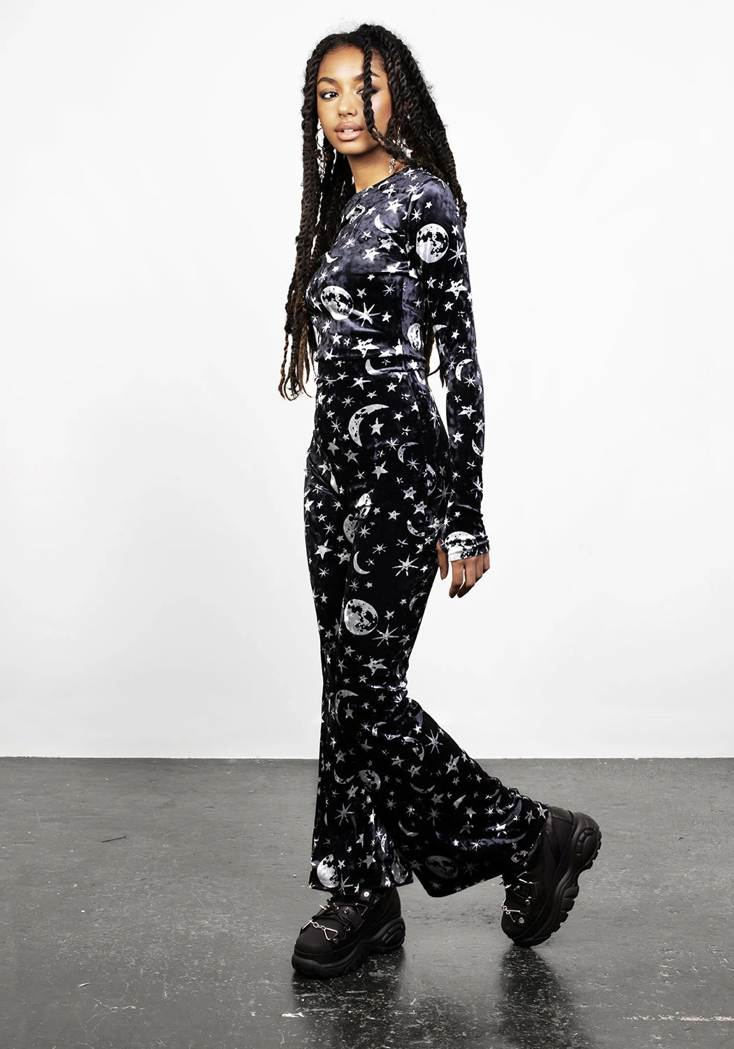 MET1 ALLNIGHTER VELVET FLARES Bottoms 5 MET1 ALLNIGHTER VELVET FLARES Bottoms