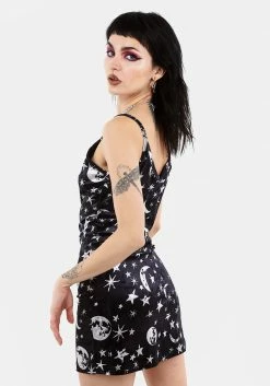 MET1 Dresses ALLNIGHTER VELVET MINI SLIP DRESS