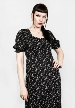 MET1 Dresses MAKEBELIEVE LACE UP MIDI DRESS