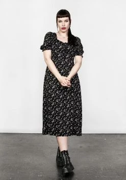 MET1 Dresses MAKEBELIEVE LACE UP MIDI DRESS