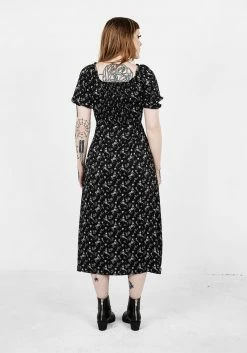MET1 Dresses MAKEBELIEVE LACE UP MIDI DRESS