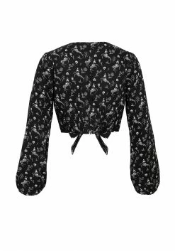 MET1 Tops MAKEBELIEVE TIE FRONT CROP TOP 18 MET1 Tops MAKEBELIEVE TIE FRONT CROP TOP