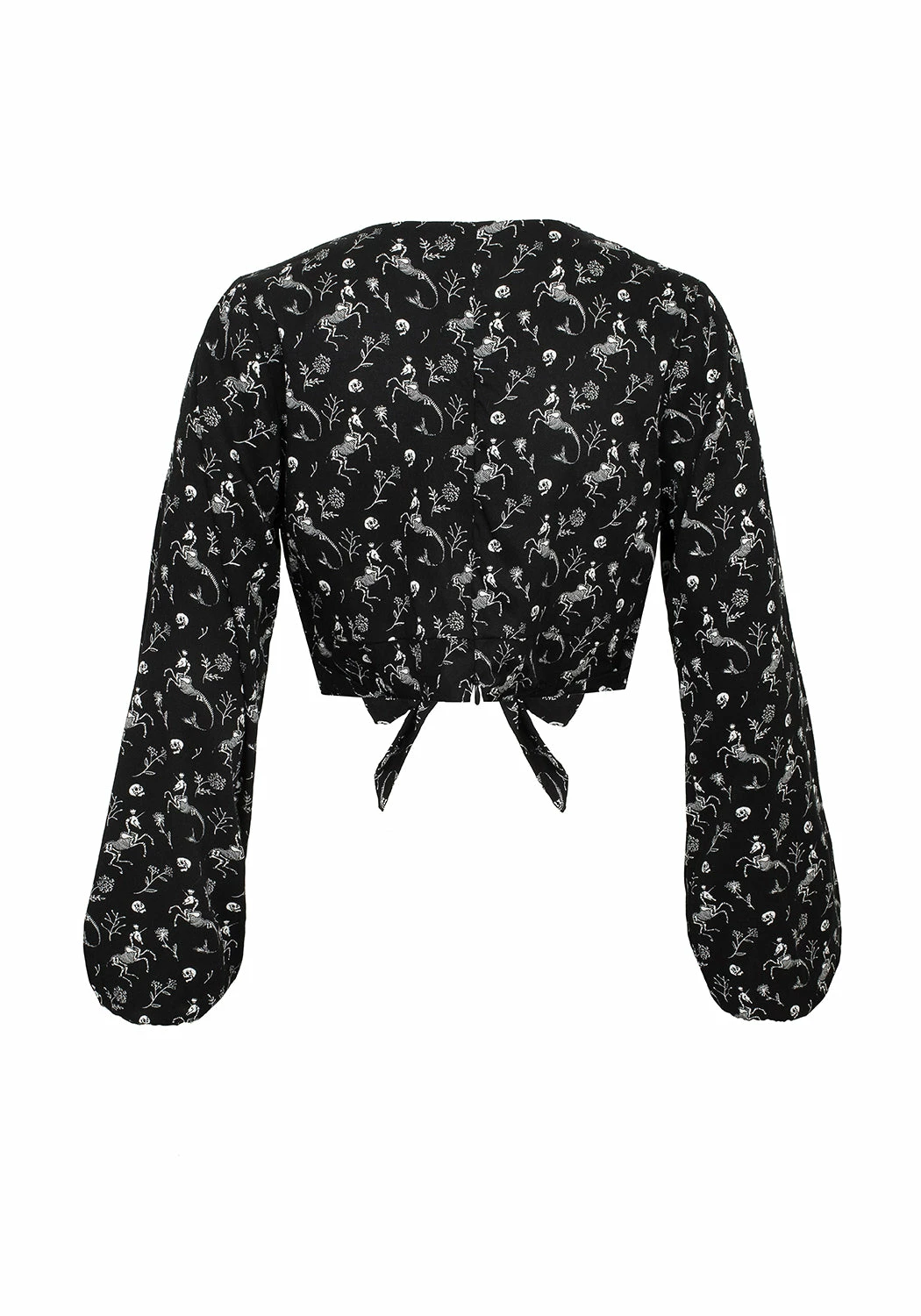 MET1 Tops MAKEBELIEVE TIE FRONT CROP TOP 10 MET1 Tops MAKEBELIEVE TIE FRONT CROP TOP