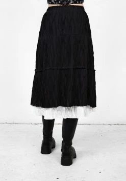 MET1 Bottoms MUTINY LAYERED MIDI SKIRT