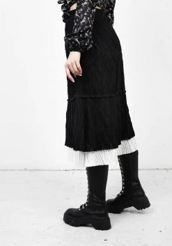 MET1 Bottoms MUTINY LAYERED MIDI SKIRT