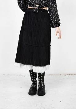 MET1 Bottoms MUTINY LAYERED MIDI SKIRT