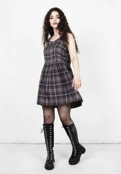 MET1 Dresses DOLLY CHECK MINI DRESS