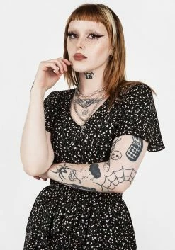 MET1 Tops VALLEY FRILL PEPLUM PLAYSUIT