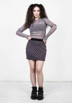 MET1 Bottoms CLOWNTEARS MINI SKIRT