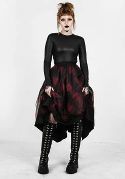 MET1 Bottoms CIRQUE LAYERED TULLE MIDI SKIRT