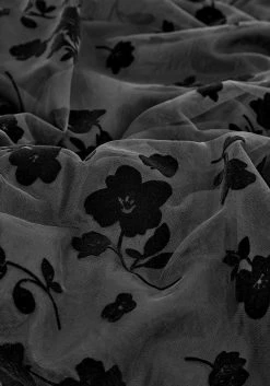 MET1 STEVIE FLOCKED MIDI DRESS Dresses