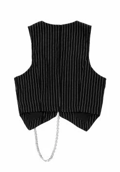 MET1 Tops NIGHTMARE CROP TAILORED WAISTCOAT 18 MET1 Tops NIGHTMARE CROP TAILORED WAISTCOAT