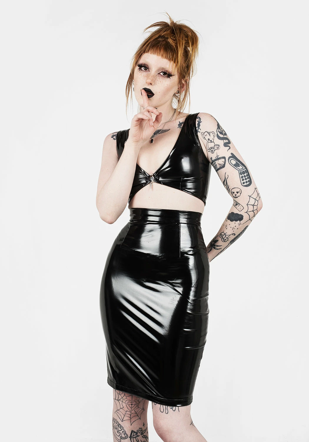 MET1 Tops HELLBOUND VINYL CROP TOP 6 MET1 Tops HELLBOUND VINYL CROP TOP