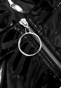 MET1 SINISTER MINI VINYL SKIRT