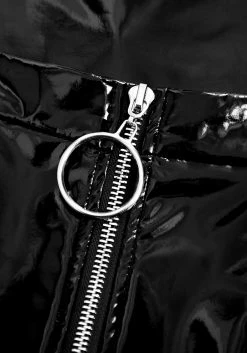 MET1 DOMINION MIDI VINYL SKIRT Bottoms