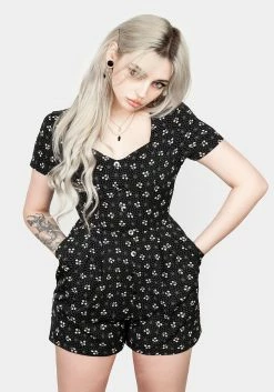 MET1 SANFRAN BUTTON UP PLAYSUIT Tops