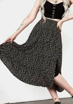 MET1 Bottoms VALLEY MIDI SKIRT WITH SPLIT