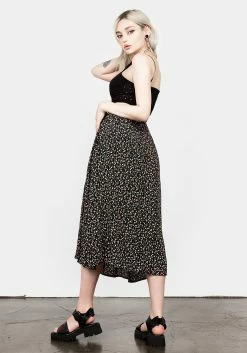 MET1 Bottoms VALLEY MIDI SKIRT WITH SPLIT