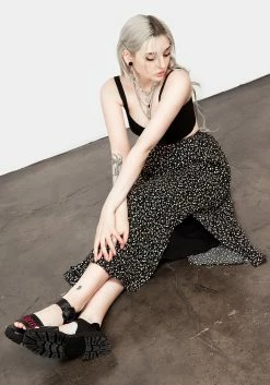 MET1 Bottoms VALLEY MIDI SKIRT WITH SPLIT